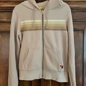 Aviator Nation 5 Stripe Hoodie Small